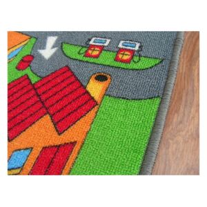 Metrážový dětský koberec Little Village - 200 cm