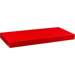 Nástěnná police 50 cm | matná červená