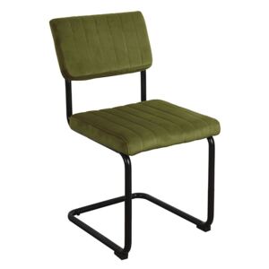 LEITMOTIV Sada 2 ks: Zelená jídelní židle Keen Velvet, Vemzu