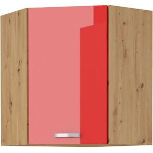 Horní kuchyňská skříňka rohová výška 72 cm 27 - MYSTIC - Červená lesklá