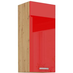 Kuchyňská nástěnná skříňka výška 90 cm 27 - MYSTIC - Červená lesklá