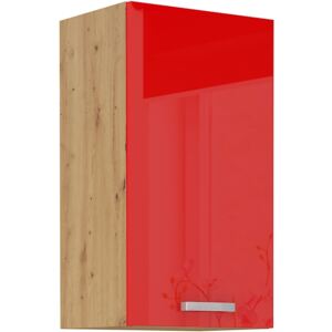Horní závěsná skříňka do kuchyně 40 x 72 cm 27 - MYSTIC - Červená lesklá