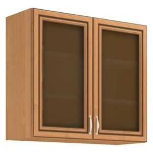 Kuchyňské skříňky horní 80 cm 16 - GAMORA - Olše / Lišty Patina