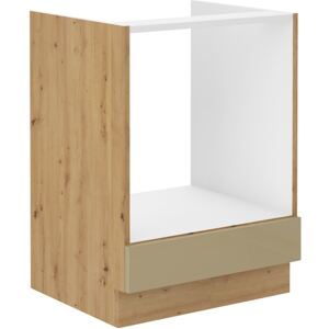 Skříňka na vestavnou troubu 60 cm 26 - MYSTIC - Cappucino lesklá