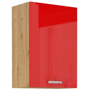 Kuchyňská skříňka samostatná horní šířka 50 cm 27 - MYSTIC - Červená lesklá