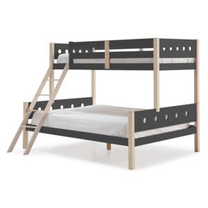 Aldo Patrová postel ve skandinávském designu Compte, antracite large