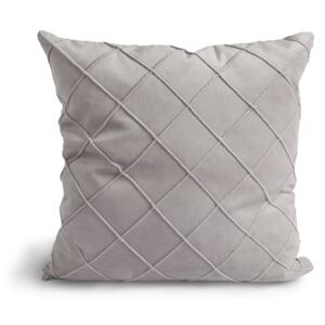 Lovely Linen Povlak na polštář Velvet Cushion Light grey 47x47