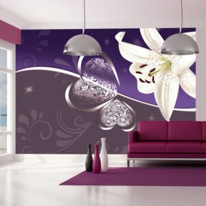 Fototapeta Bimago - Lily in shades of violet + lepidlo ZDARMA 150x105 cm