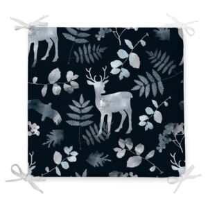 Vánoční podsedák s příměsí bavlny Minimalist Cushion Covers Deer in Forest, 42 x 42 cm