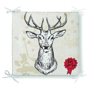 Podsedák s příměsí bavlny Minimalist Cushion Covers Reindeer, 42 x 42 cm