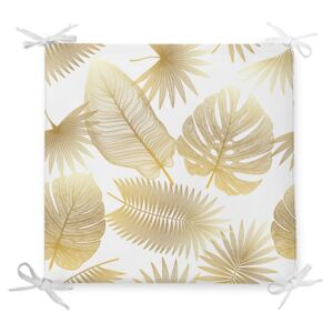 Podsedák s příměsí bavlny Minimalist Cushion Covers Gold Leaf, 42 x 42 cm