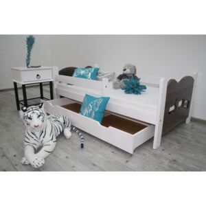 Maxi-Drew Dětská postel Antos 80x160 cm s roštem borovice
