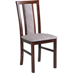 Nábytkáři MIA 7 (MILANO 7)- jídelní židle ořech/světle šedá 18A -kolekce "DRE" (K150-Z)