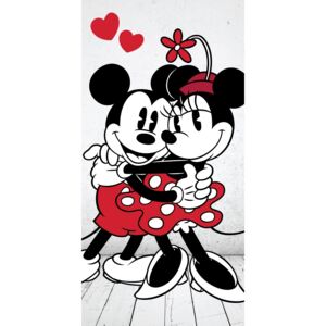 Jerry Fabrics Osuška Mickey a Minnie "In Love" JF - 70x140 cm, 100% bavlna