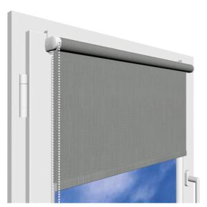 Roleta na okno Polyester 112 s vodícími silony Šířka (cm): 62, Výška (cm): 150, Barva ovládání: bílá