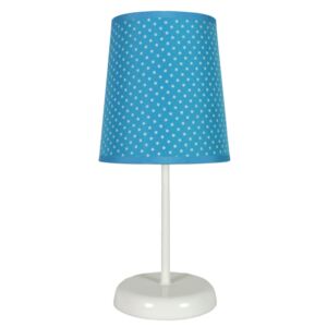 Dětská stolní lampička GABRIELE, modrá, puntíky Clx GABRIELE 10023664