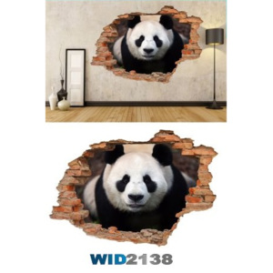 3D samolepka na zeď panda