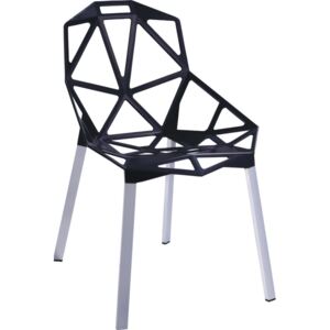 Culty Designová černá kovová židle One Chair