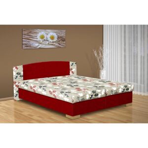 Manželská postel s úložným prostorem Kamila Barva: bordo/53874-1178