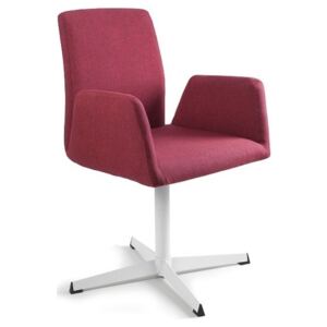 Office360 Konferenční židle Bela s pevnou základnou, červená