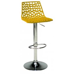 SitBe Plastová barová židle Coral Barva: Žlutá