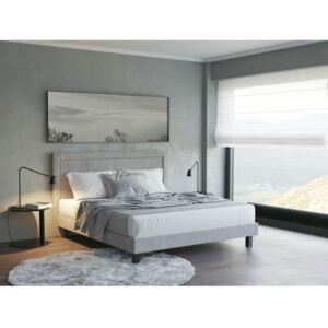 Enzio MEMPHIS Boxspring Standard 180 x 200 cm Lama Light Grey kontinentální čalouněná postel