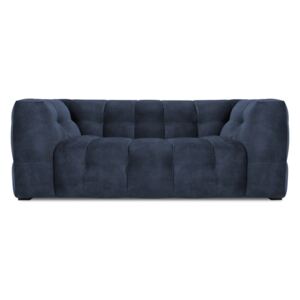Black Friday -15% Modrá sametová pohovka Windsor & Co Sofas Vesta, 208 cm