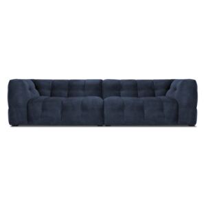 Black Friday -15% Modrá sametová pohovka Windsor & Co Sofas Vesta, 280 cm