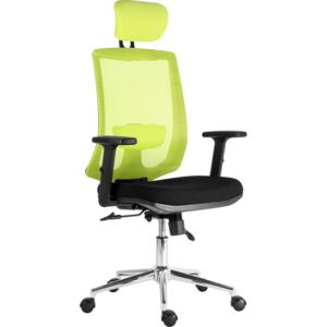 Kancelářská židle ERGODO MALAGA černo-zelené