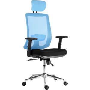 Kancelářská židle ERGODO MALAGA černo-světle modré