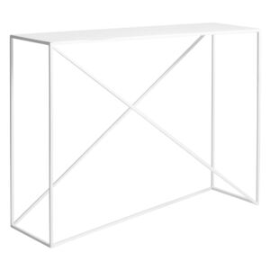 Nordic Design Bílý kovový toaletní stolek Mountain 100x30 cm