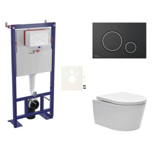 Závěsný wc set do lehkých stěn / předstěnová Swiss Aqua Technologies Brevis SIKOSSBR78