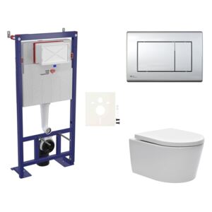 Závěsný wc set do lehkých stěn / předstěnová Swiss Aqua Technologies Brevis SIKOSSBR21