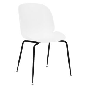 Jídelní židle, bílá/černá MENTA