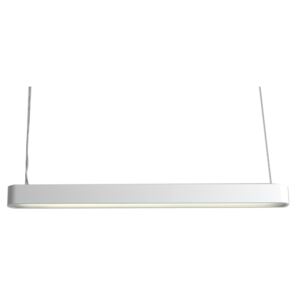 Nordic Design Bílé kovové závěsné světlo Paxon 95 cm