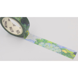 Svět pásek WASHI páska “Van Gogh - Pole s cypřiši“ (PW15D10M1960)