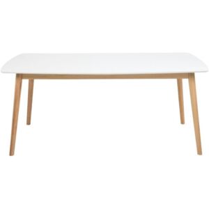 Scandi Bílý dubový jídelní stůl Nagy 180 cm
