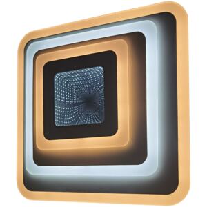 Avide design Nansy-3D - LED stropní svítidlo v bílé barvě s dálkovým ovladačem 3000K - 6400K, 112W, 7840lm