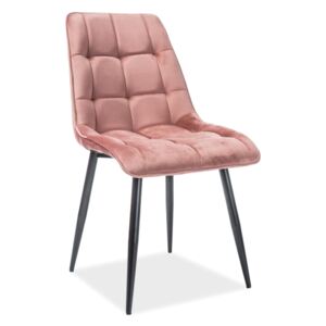 BRADOP Jídelní židlička HIC VELVET růžová
