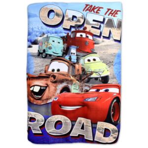 Setino • Fleecová deka pro kluky - Auta - Cars - Blesk McQueen