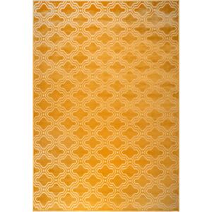 White Label Living Žlutý koberec WLL Feike 160x230 cm