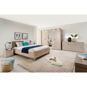 Luxusní ložnice Ciri - dub šedý/béžová