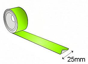 Fotoluminiscenční páska 10 m x 25 / 50 mm