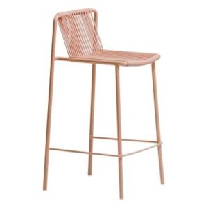 Pedrali Růžová kovová barová židle Tribeca 3667