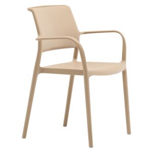 Pedrali Krémová plastová židle Ara 315