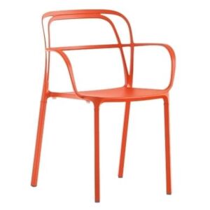Pedrali Oranžová kovová židle Intrigo 3715