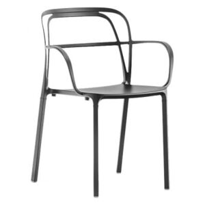 Pedrali Černá kovová židle Intrigo 3715