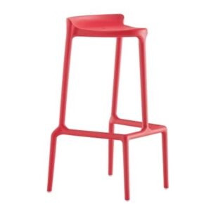 Pedrali Červená plastová barová židle Happy 490