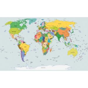 Postershop Fototapeta vliesová: Mapa světa (2) - 184x254 cm