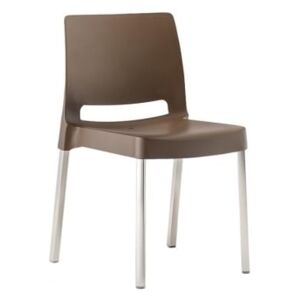 Pedrali Hnědá plastová židle Joi 870